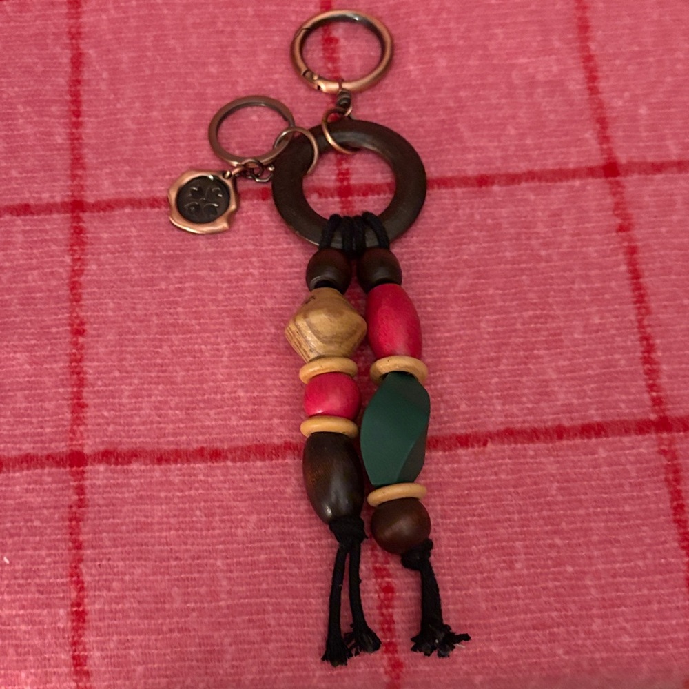 Wooden keyring/purse charm